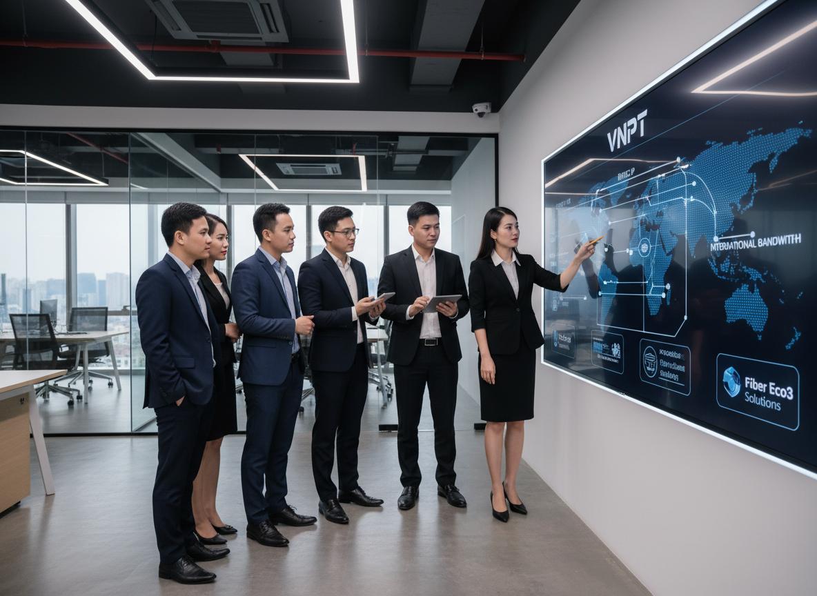 Gói cước Fiber Eco3 VNPT: IP tĩnh, băng thông quốc tế cho doanh nghiệp