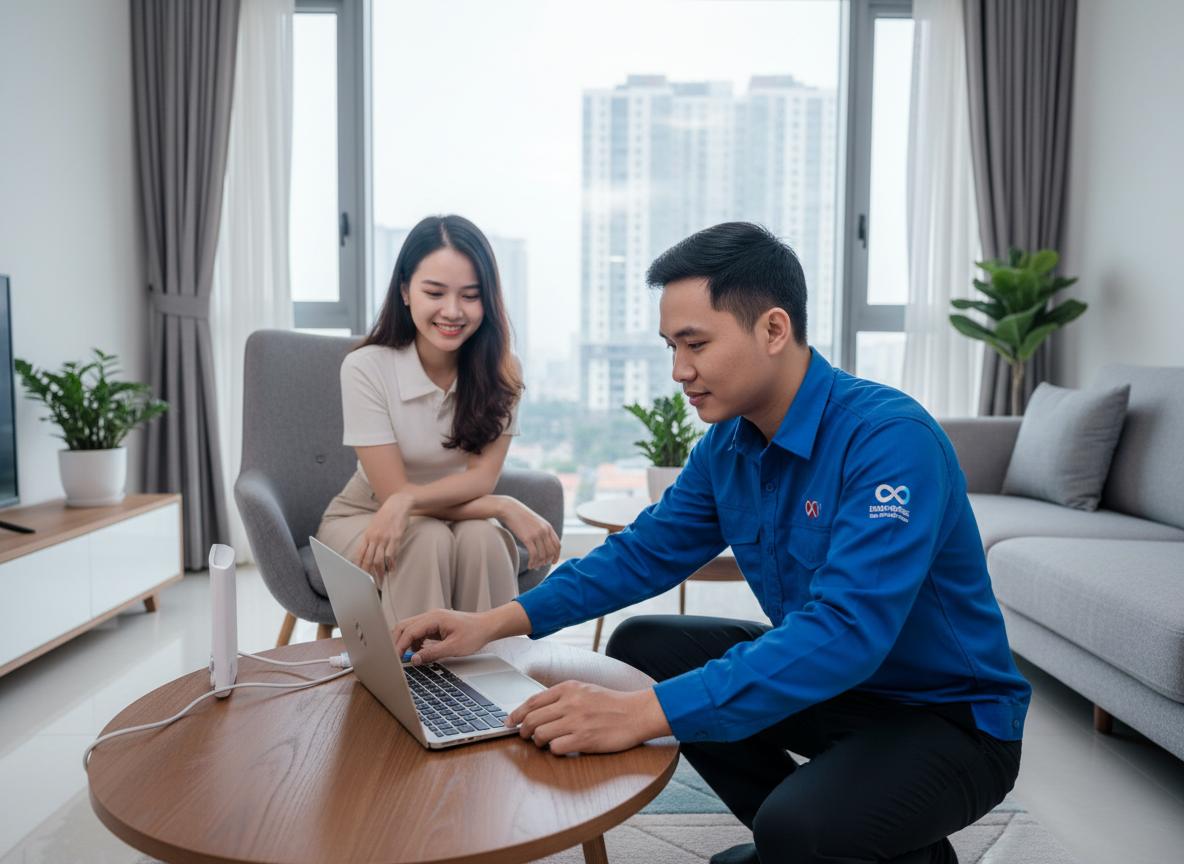 Lắp đặt Internet tốc độ cao tại Celesta Rise