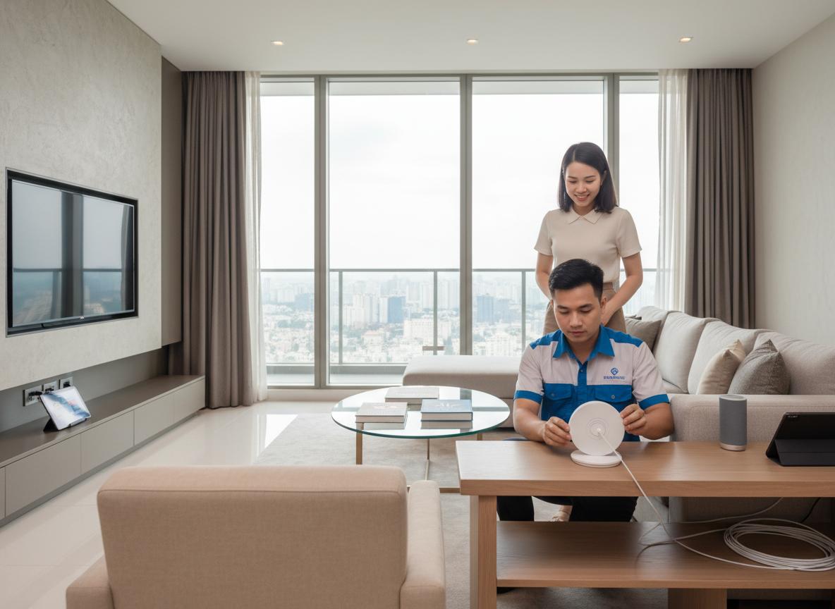 Lắp đặt Internet tốc độ cao tại Sài Gòn Pearl: Ưu đãi cáp quang & Wifi Mesh 6