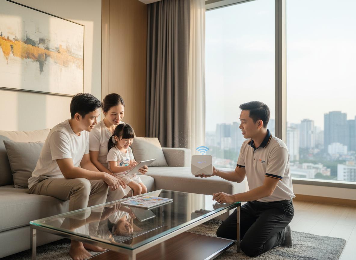 Lắp đặt Internet tốc độ cao tại Vinhomes Central Park