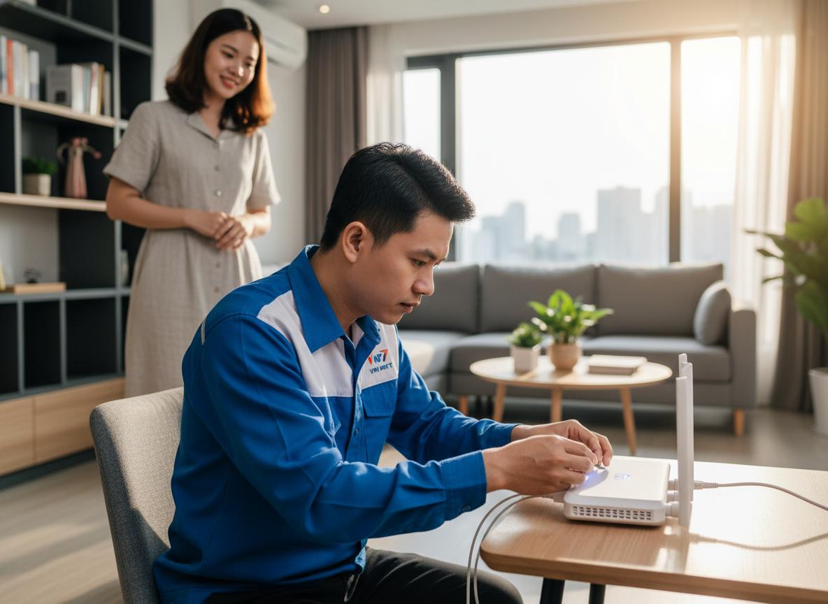 Lắp đặt Internet VNPT tốc độ cao cho các chung cư Quận 12