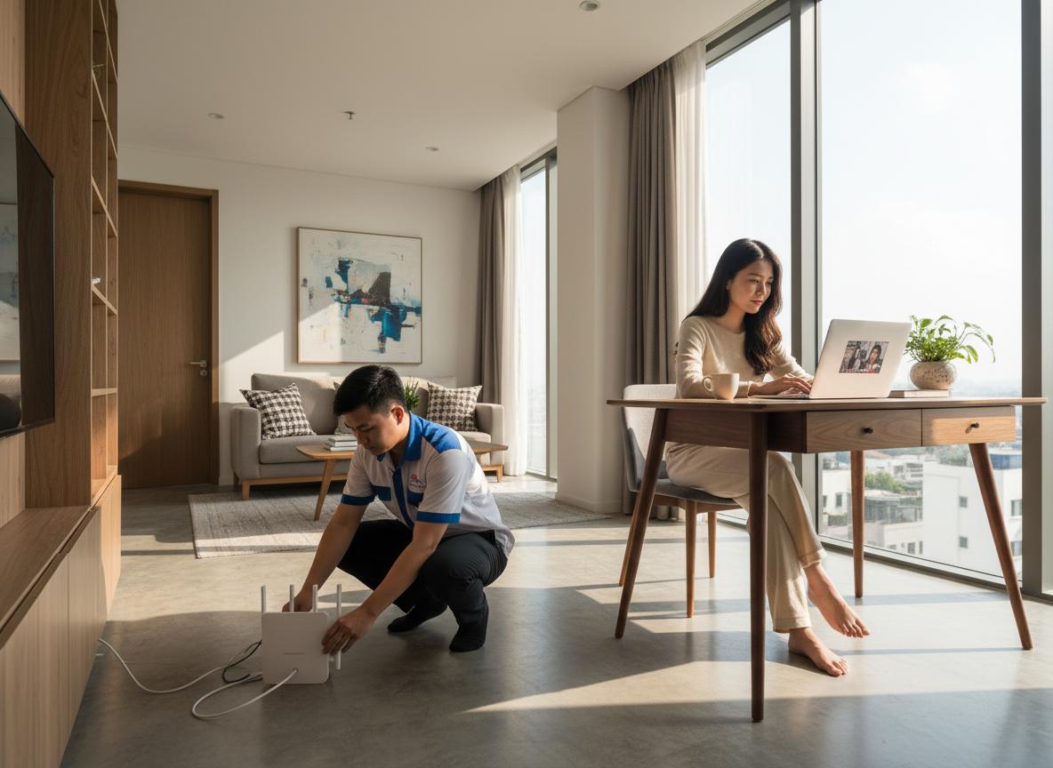 Lắp đặt Internet VNPT tốc độ cao cho các chung cư Quận 2