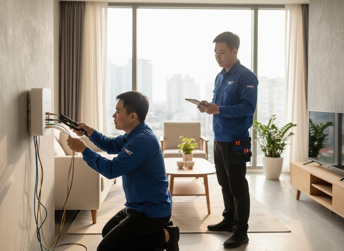 Lắp đặt Internet VNPT tốc độ cao cho các chung cư Quận 3