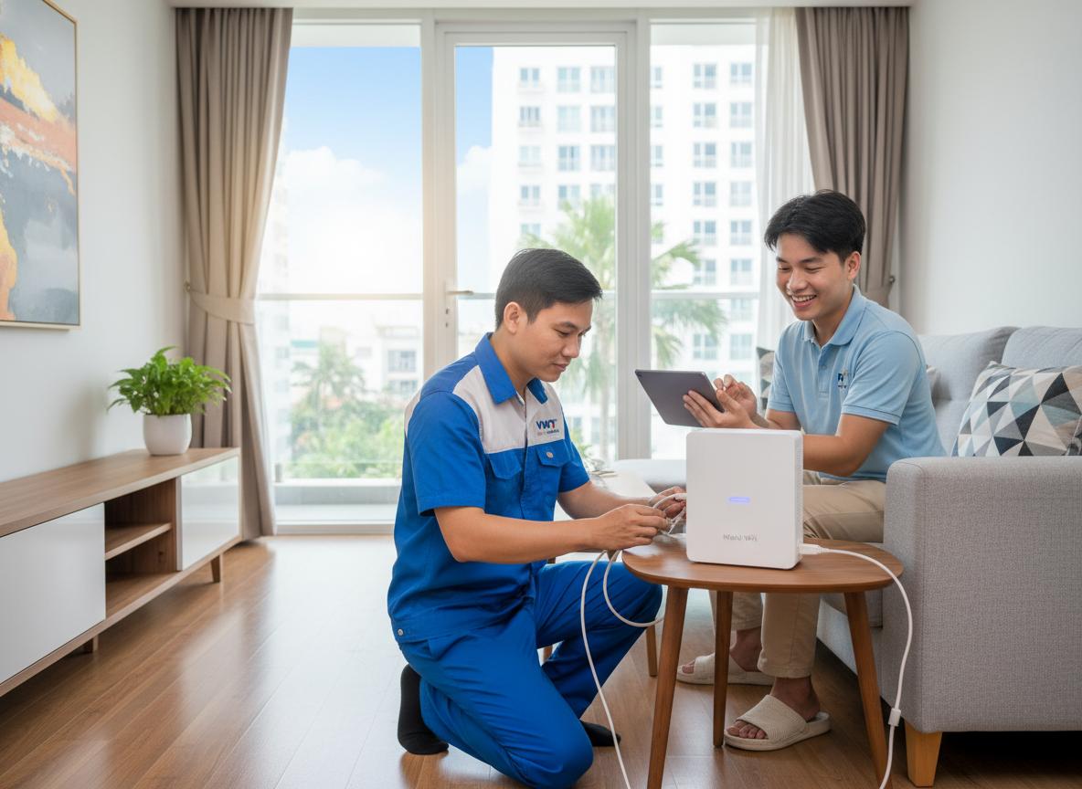 Lắp đặt Internet VNPT tốc độ cao cho các chung cư Quận Tân Bình