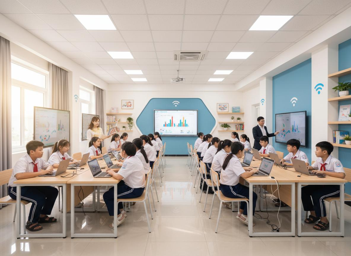 Lắp internet tốc độ cao VNPT cho trường học: An toàn, tiết kiệm, phủ sóng